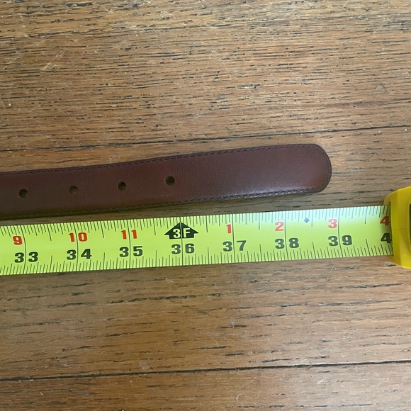 Yves Saint Laurent Vintage Brown Leather Belt - Picture 9 of 10